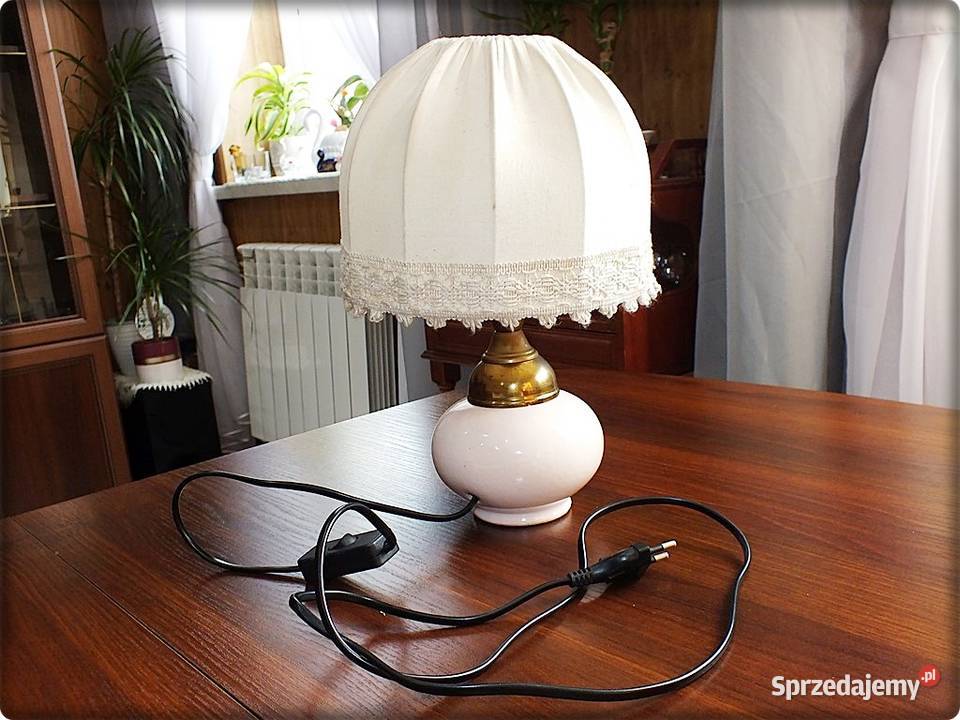 Śliczna Stara Lampka Nocna z lat 60tych Retro Żary