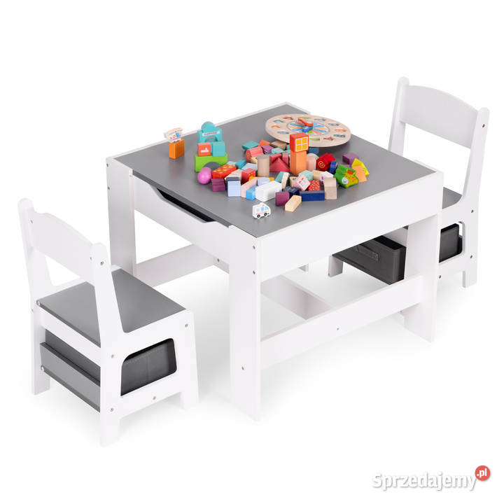Zestaw mebli dzieci stolik 2 krzesła tablica Smogorzów