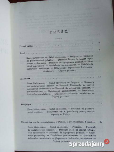 Żydowskie ugrupowania wywrotowe w Polsce Korsch Łódź sprzedam