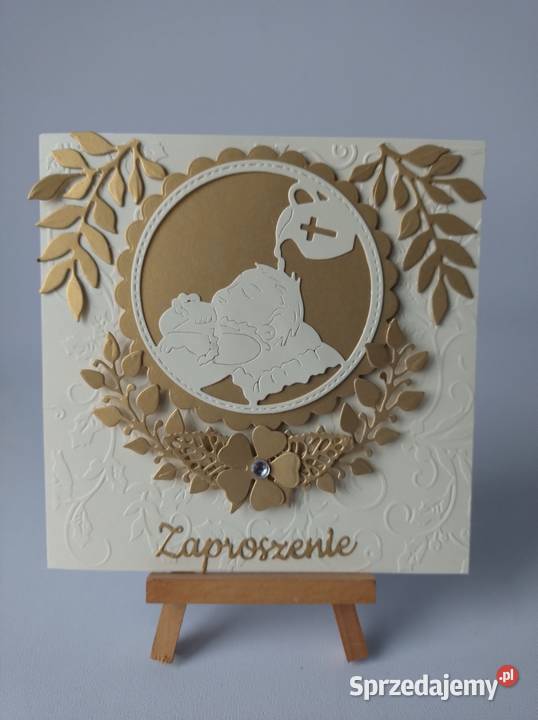 ZAPROSZENIA CHRZEST ŚWIĘTY DZIECKO NA PODUSZCE W Poznań