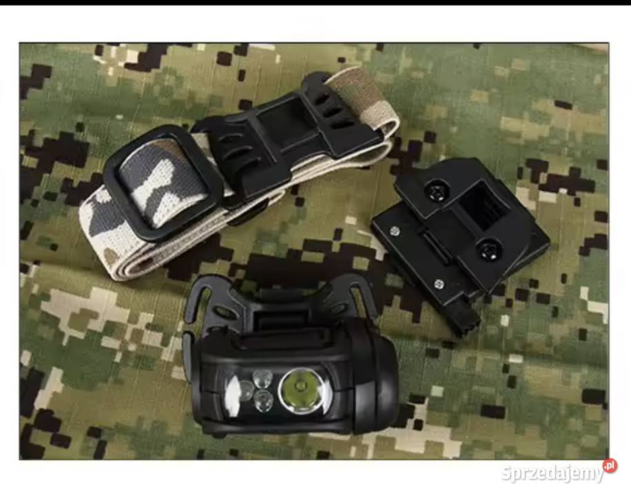 Latarka czołowa LED czołówka taktyczna na kask