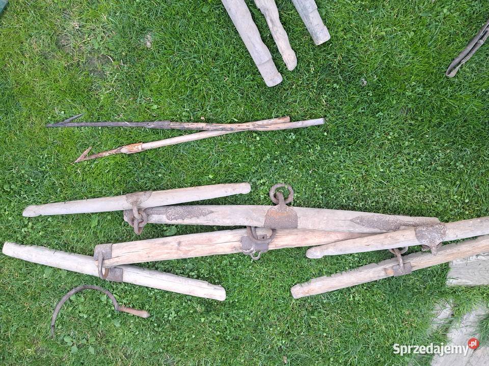 Orczyki chomąto krk narzędzia wieś stare sierp