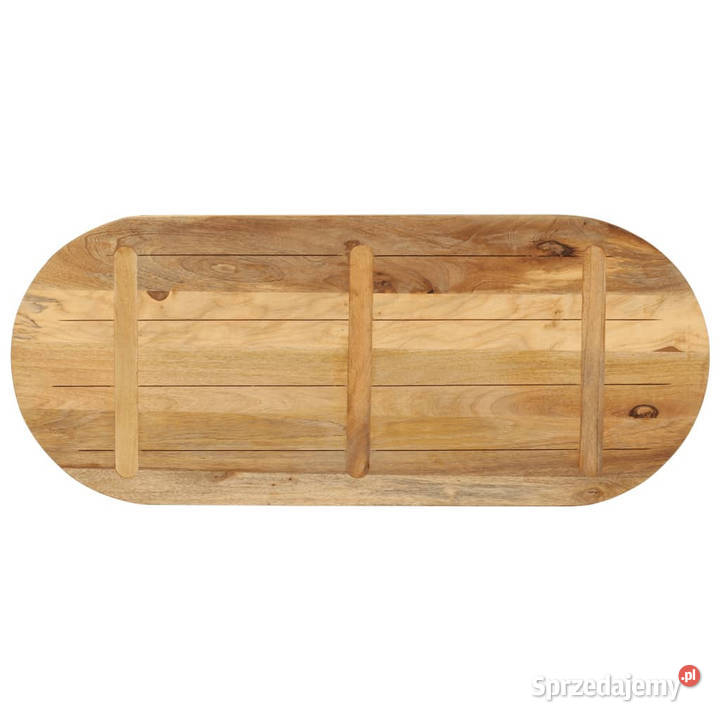 Blat stołu 90x40x25 owalny surowe drewno mango mazowieckie Warszawa