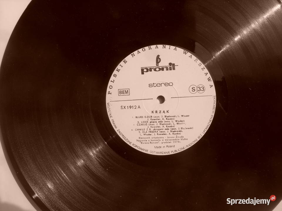 K Plyta winylowa LP rock KRZAK BIUES ROCK BAND Płyty i kasety Wołów