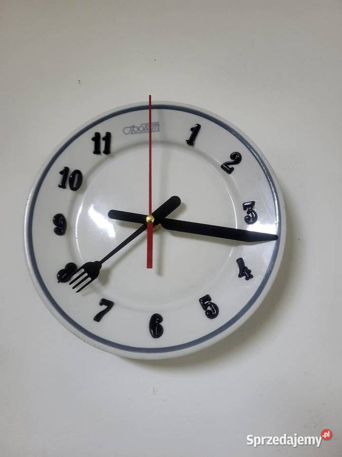 Zegar kuchenny PRL Społem handmade vintage retro małopolskie Zakliczyn
