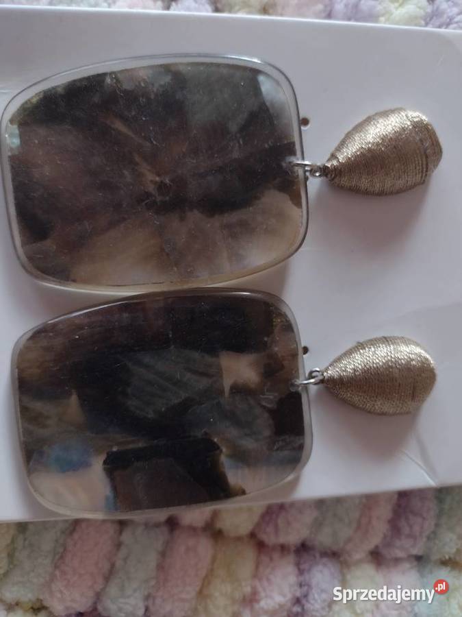 ZARA Duże kolczyki wieczorowe z Madrytu NOWE Kraków