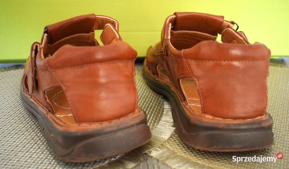 Sandały męskie skórzane rozmiar 44 długość Chełmno