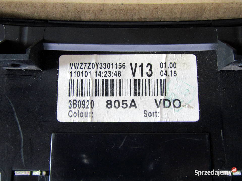 LICZNIKZEGARY VW PASSAT B5 LIFT19TDI 3B0920805A Mysłaków sprzedam