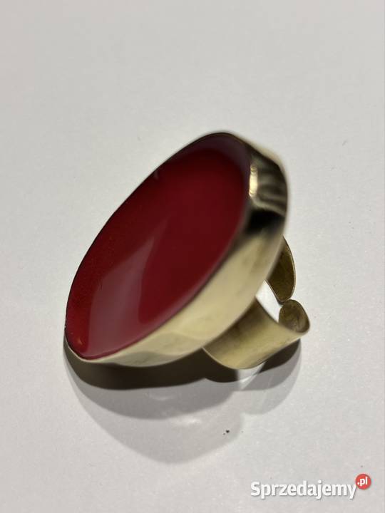 Pierścionek mosiądz z emalią Bydgoszcz sprzedam