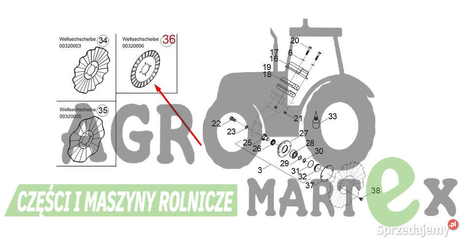 00320006 0320006 320006 TALERZ UPRAWOWY HORSCH Wichrów