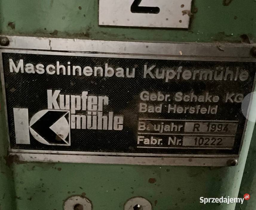 Strugarka czterostronna Kupfermuehle 1 Produkcja Sucha Beskidzka sprzedam