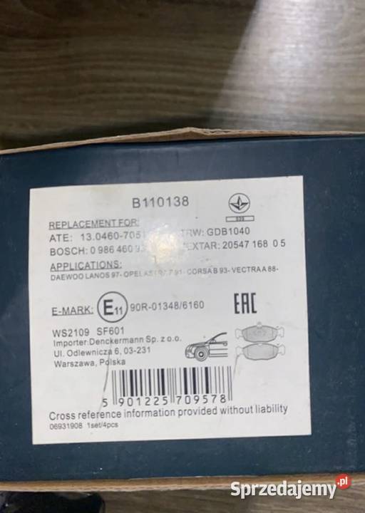 Klocki hamulcowe lubelskie Lublin