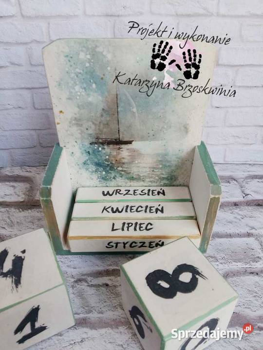 Wieczny kalendarz wakacyjny wielokolorowy Wyposażenie wnętrz