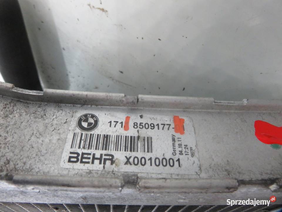 CHŁODNICA WODY BMW 5 F10 520 d 8509177 osobowe małopolskie sprzedam