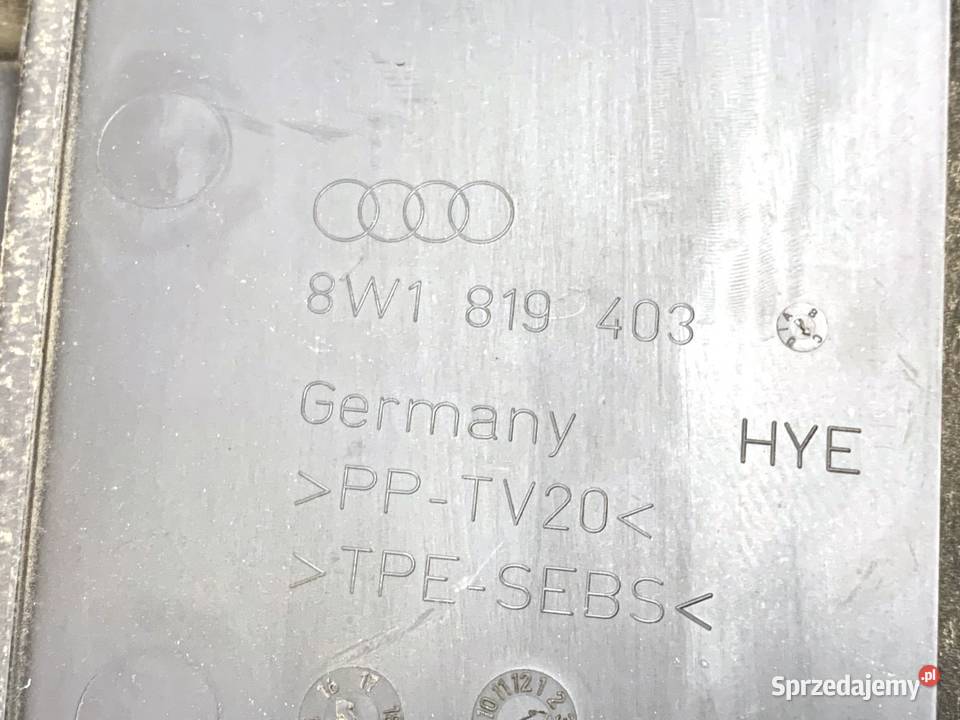 PODSZYBIE AUDI A4 B9 8W1819403 Kombi OSŁONA