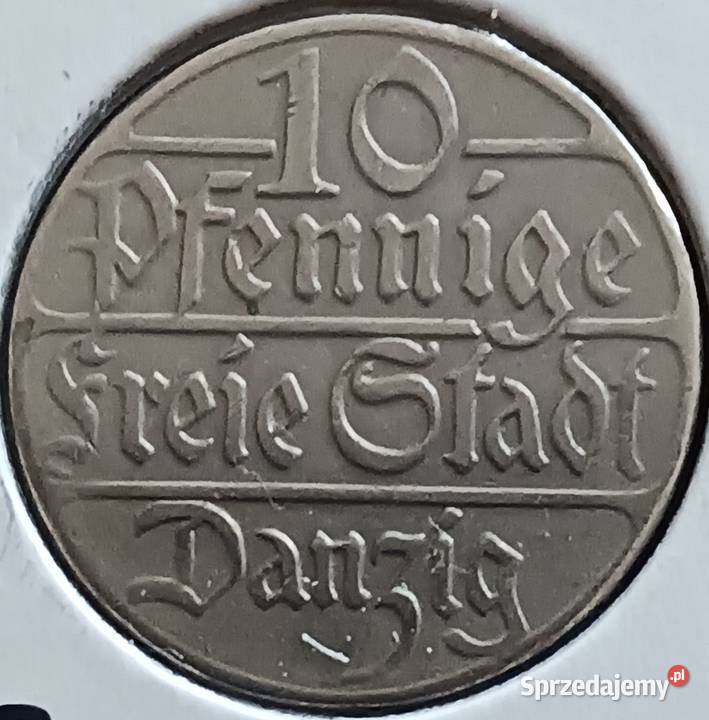 10 Fenigów Wolne Miasto Gdańsk 1923 r wielkopolskie Konin sprzedam