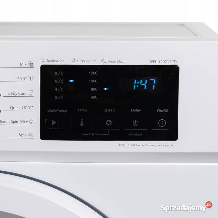 Pralka Wolnostojąca Automatyczna WFL120712 1200 48cm Skawina