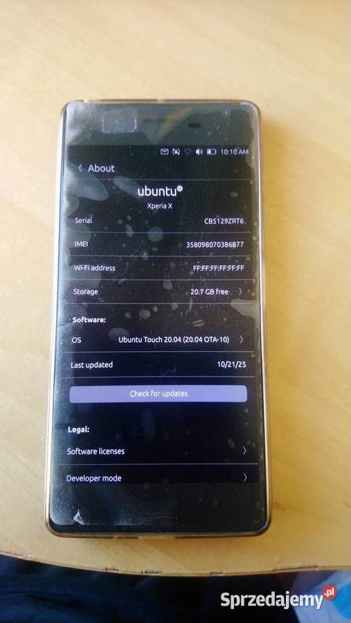 Sony Xperia X F5121 Ubuntu touch