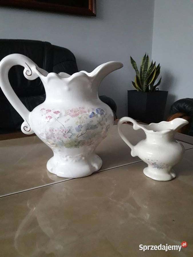 Komplet dzbanków porcelanowych Janów Lubelski sprzedam