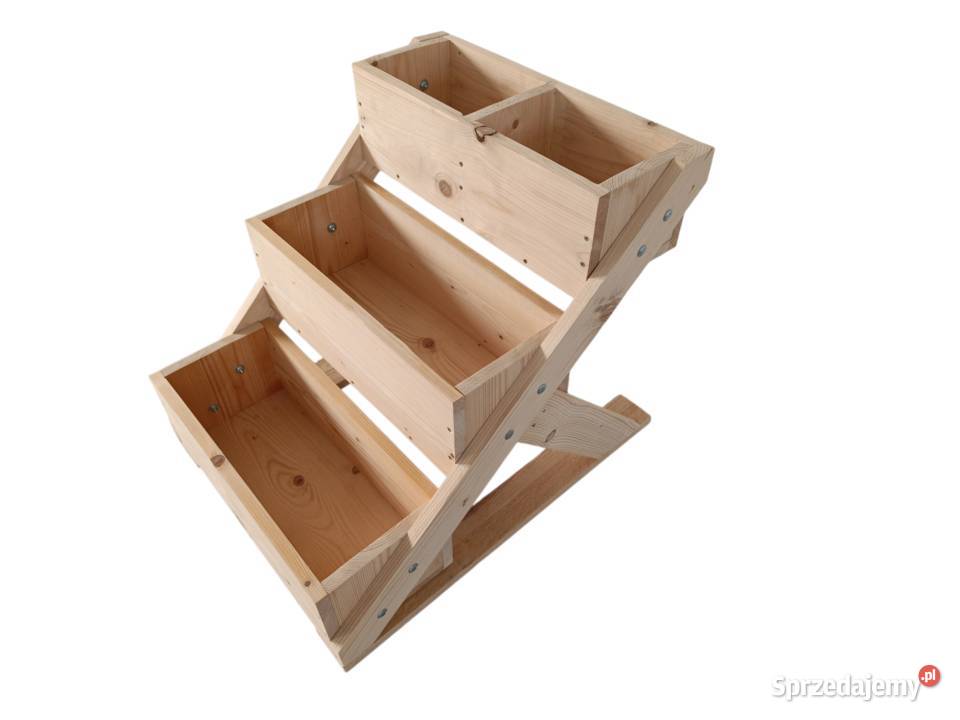 Kwietnik kaskadowy 70x54x595 surowe drewno Miechów