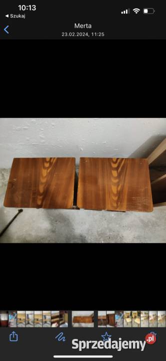 Szafki nocne 2 sztuki PRL sieradz