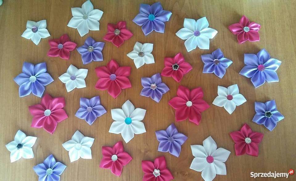 Kwiatki ze wstążki Czeremcha