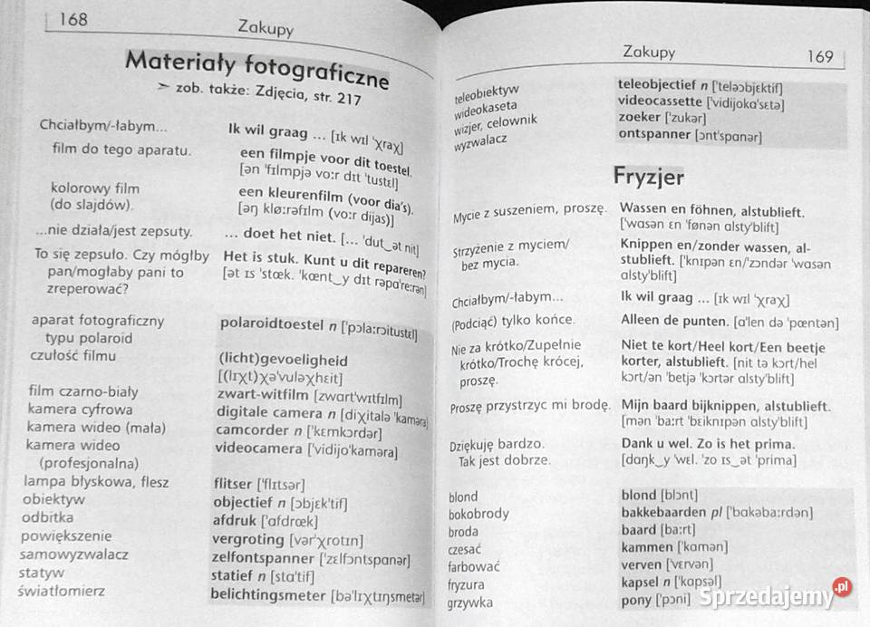 Rozmówki Niderlandzkie Last minute Beelen Hans Rok wydania 2003 lubelskie Chełm sprzedam