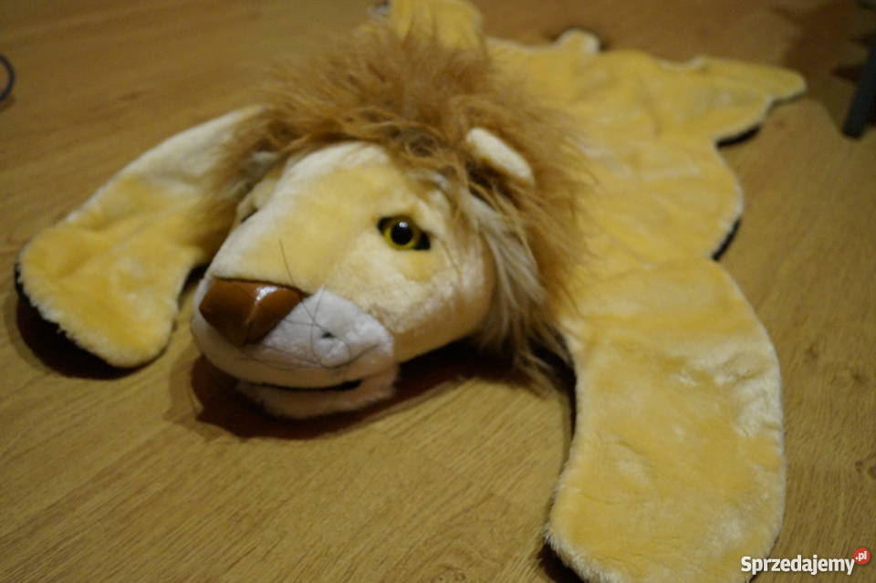 Lew dywanik pluszowy dziecięcy zabawka leżanka Pościel i kocyki Jarosław