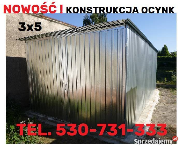Garaż blaszany I gat 3x5 GARAŻE Cała Polska Wrocław