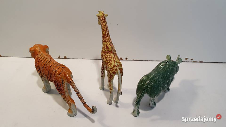Zabawki Afryka zebra tygrys i nosorożec Dla Dziecka Bydgoszcz sprzedam