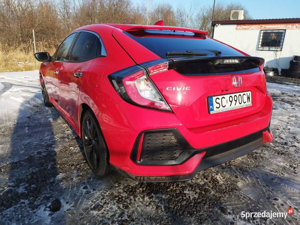Honda Civic X 15T pełna Rok produkcji 2018 śląskie Częstochowa