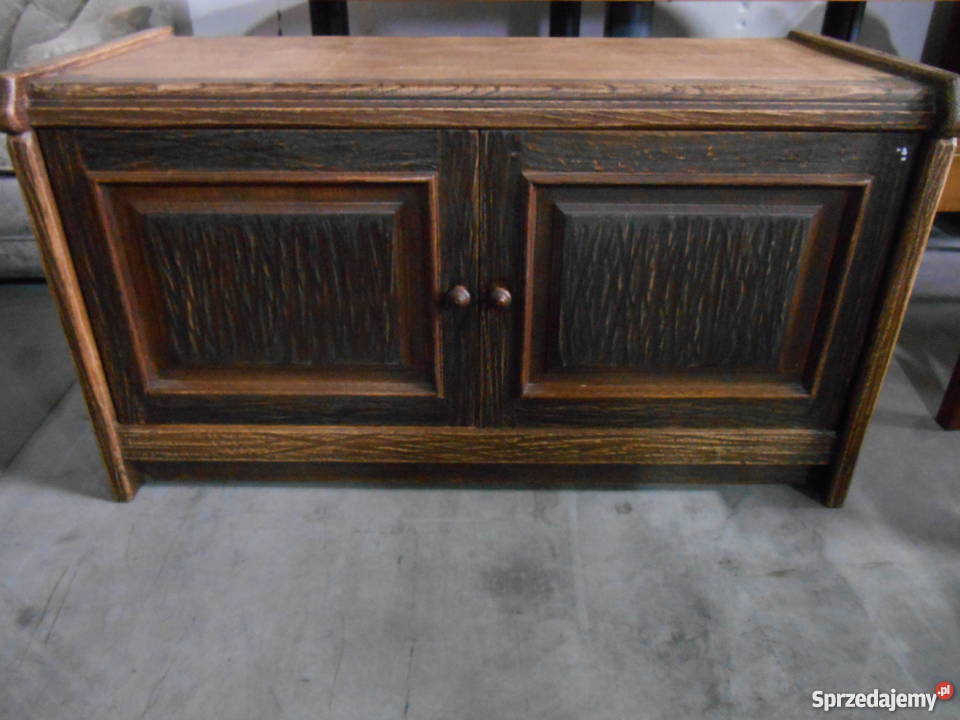 Komoda dębowa ciemna Szafy, regały, półki Zduńska Wola sprzedam