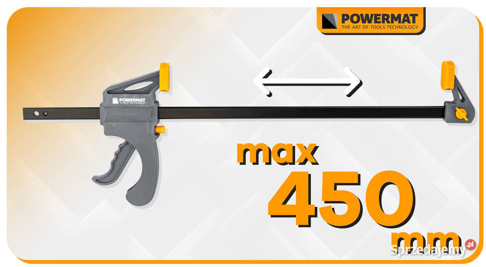 ścisk stolarski zacisk dźwigniowy 450x60mm Pozostałe Katowice