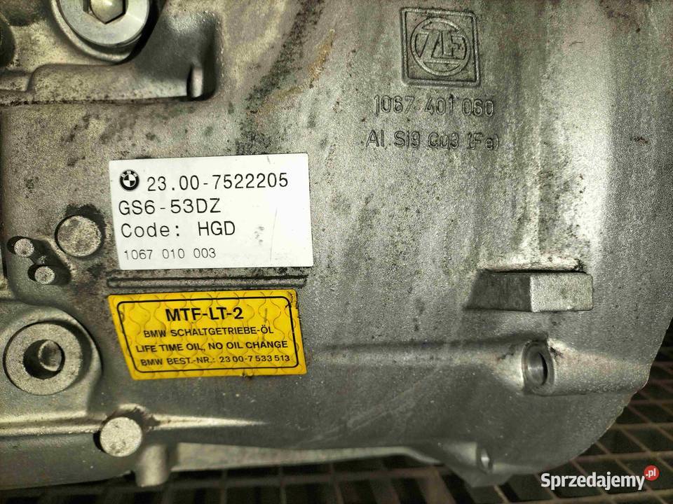 Skrzynia biegów manualna BMW E60 E61 525D 530D Skrzynie biegów manualne