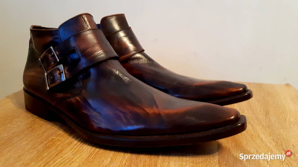 Pikolaki skórzane buffalo duble Monk ITALY Pozostałe Rzeszów