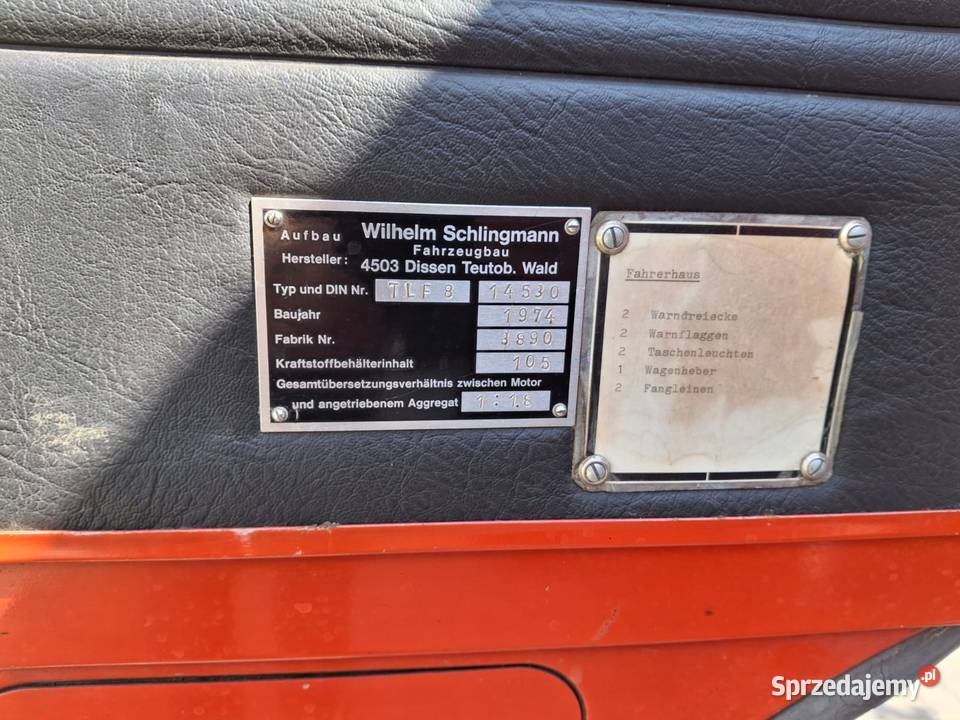 Wóz strażacki MercedesBenz 24000km Bonikowo sprzedam