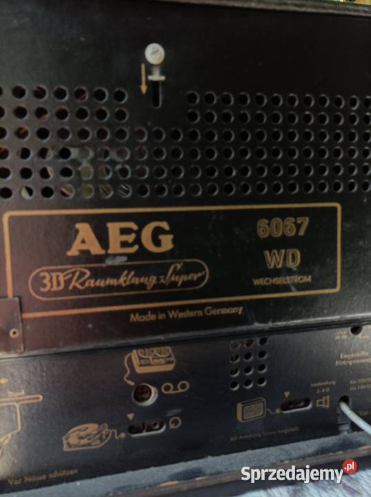 Radio lampowe AEG 6067 3D Telefunken Płock