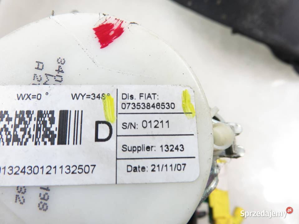 PAS PRAWY PRZEDNI FIAT BRAVO II 198 07353846530