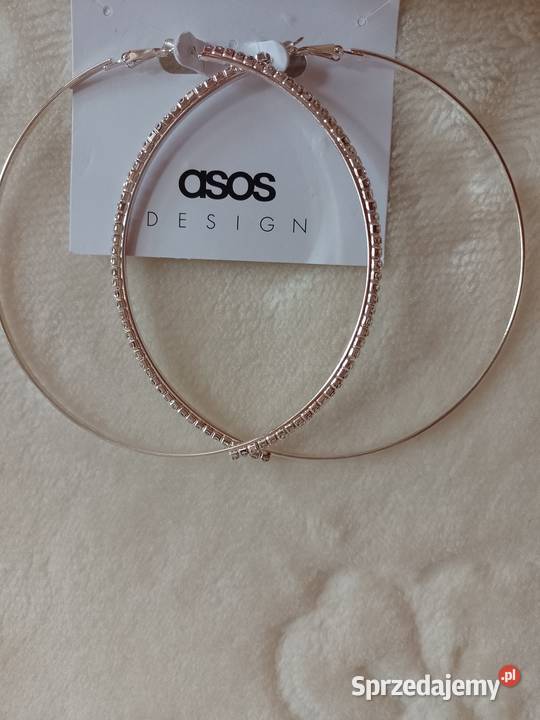 ASOS Ogromne Kolczyki koła ze zdobieniemNOWE Dla kobiet małopolskie sprzedam