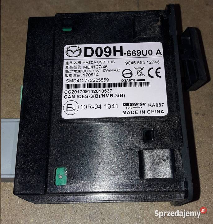 MAZDA 2 DJ MODUŁ KART SD USB STEROWNIK Rok produkcji 2017 Luboń