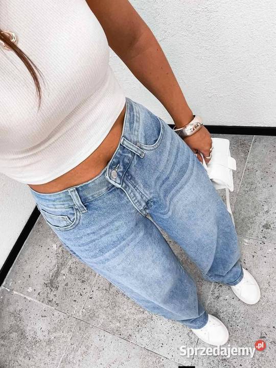 Jeansy z szerokiemi nogawkami Warszawa
