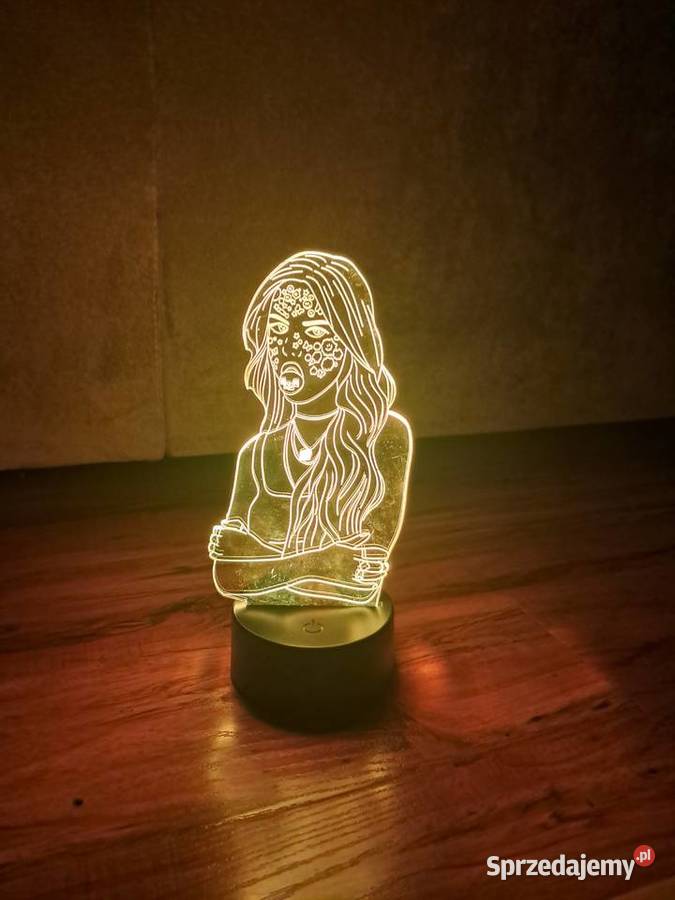 nowa lampka nocna 3D zmieniająca kolory Sandomierz