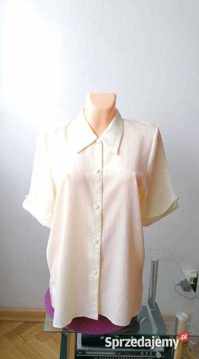 ELEGANCKA BLUZKA DAMSKA ECRU R5052