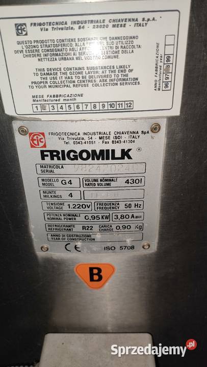 Sprzedam 2 schładzalniki do mleka Żarnów