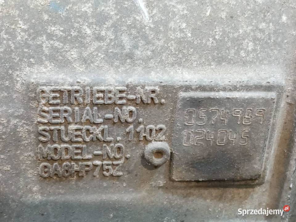 SKRZYNIA BIEGÓW AUTOMATYCZNA GA8HP75Z 9487496 30 świętokrzyskie sprzedam