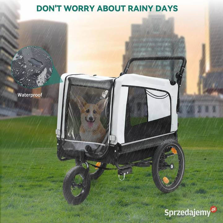 Przyczepka rowerowa psa YITAHOME Oxford 600D Dla psów Jadowniki