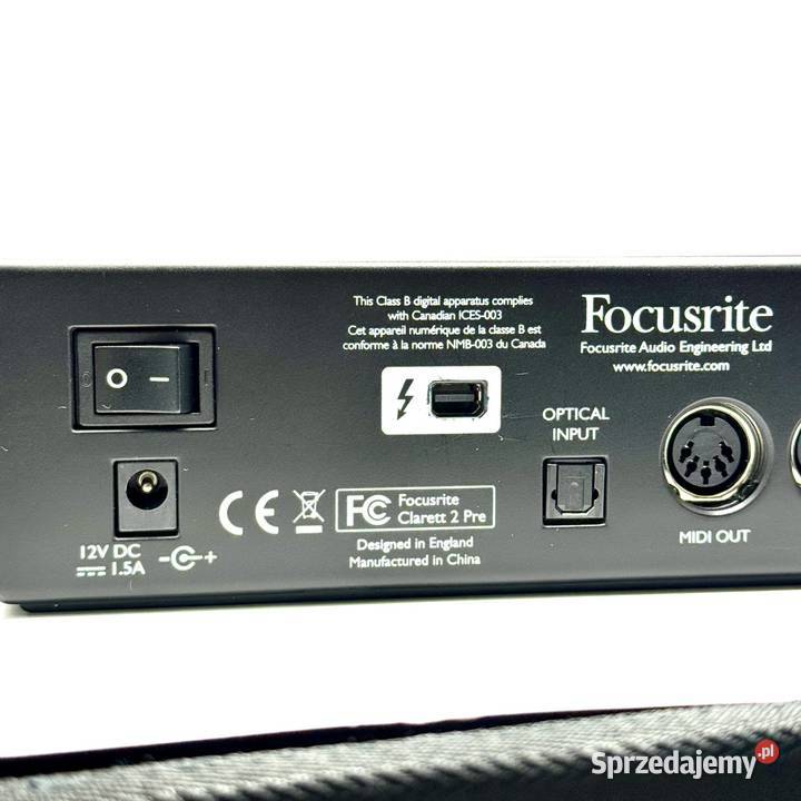 Karta dźwiękowa audio interfejs Focusrite Warszawa