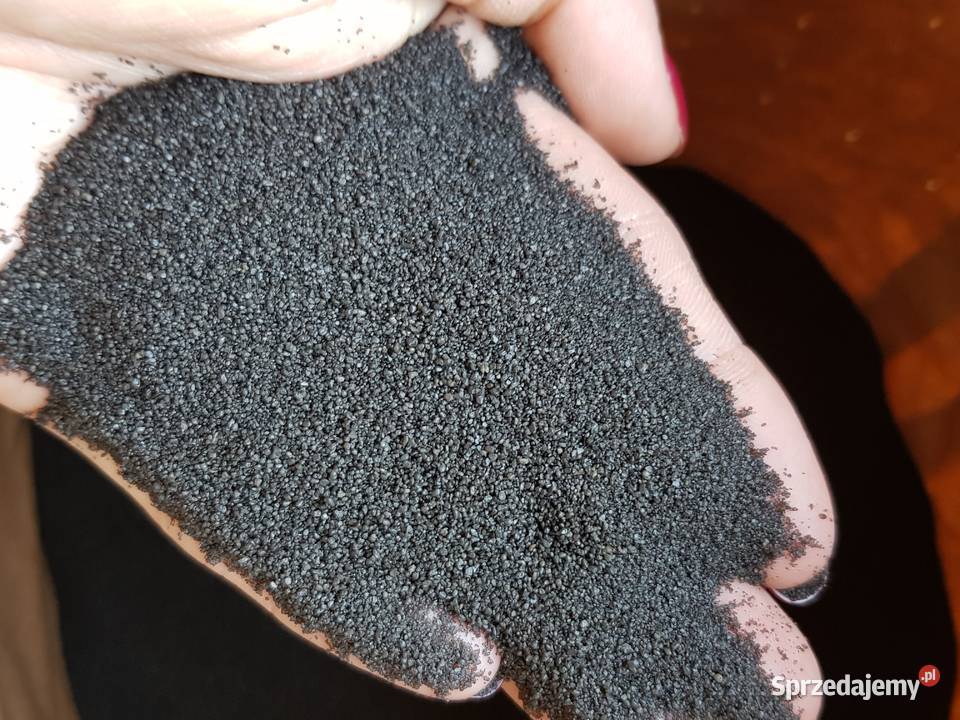 Piasek kwarcowy czarny 02 08 mm podłoże do Sosnowiec