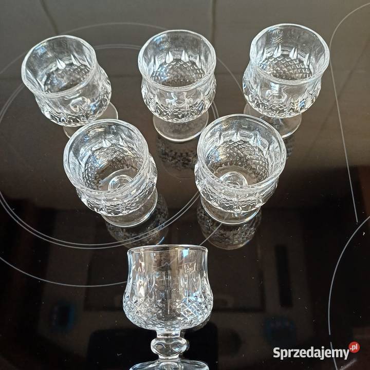 Kieliszki do wódki likieru koniaku 6 NOWE łódzkie Sieradz sprzedam