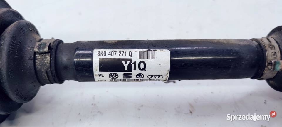 PÓŁOŚ LEWA PRAWA PRZÓD AUDI A4 B8 A5 8K0407271Q Przystajń